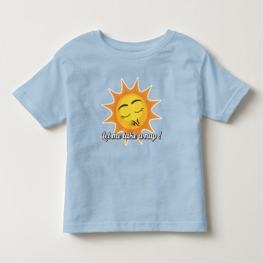Peuter T-shirt: Neem een dutje (blauw) Kinder Shirts (Voorkant)