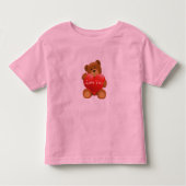 Peuter T-shirt-Valentijn teddybeer Kinder Shirts (Voorkant)