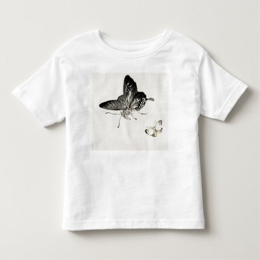 PEUTER T-SHIRT VLINDERS EN AANGEPASTE NAAM (Voorkant)