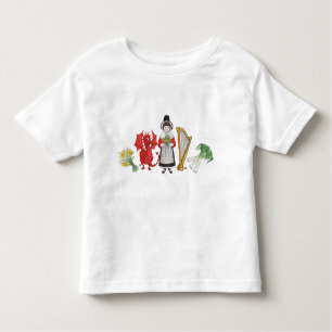 Peuter T-shirt: Welsh Daffodils Dragon Leeks Harp Kinder Shirts
