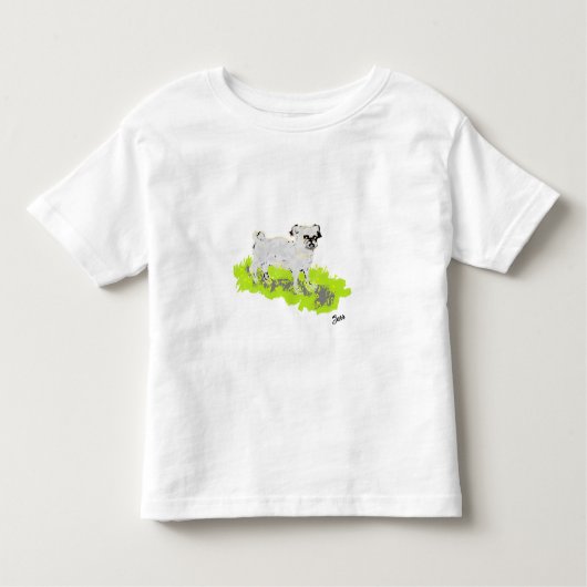 Peuter T-shirt: Zoete kleine mopshond Kinder Shirts (Voorkant)