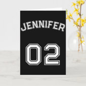 Peuter Tiener Meisje Naam Jersey Nummer Nk Srts  Kaart (Gele Bloem)