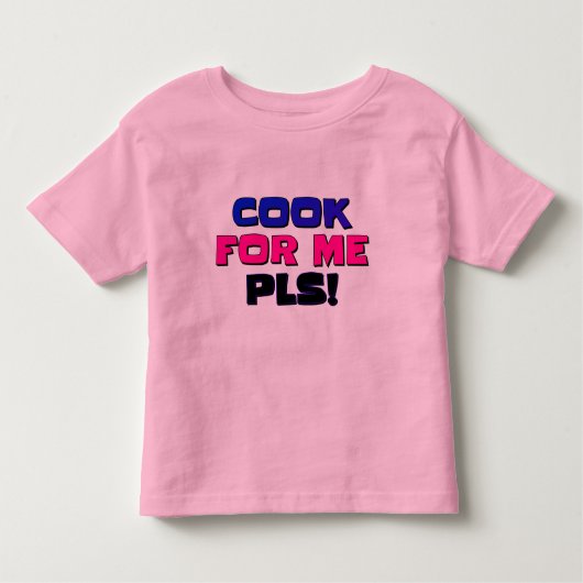 Peuter Topjes & T-shirts Kook voor mij Pls (Voorkant)