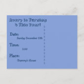 Peuter Tractor Verjaardag Uitnodiging (Achterkant)