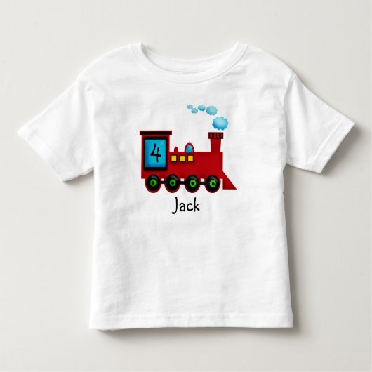 Peuter Train ChooChoo Verjaardag T-shirt (Voorkant)