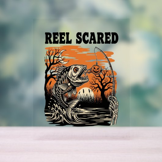 Peuter Vist Halloween Acryl Bord (Neutraal)