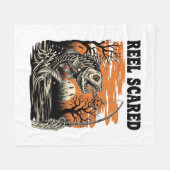 Peuter Vist Halloween Fleece Deken (Voorkant (Horizontaal))