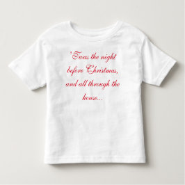 Peuter XMAS T-SHIRT-ontwerp aan voor- en achterkan Kinder Shirts