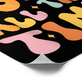 Peutergod is de hele tijd goed Christelijk groovy Poster (Hoek)