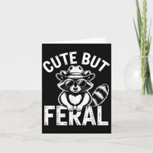 Peuterjongen Schattige Maar Feral Wasbeer Cowboy T Kaart