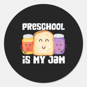 Peuteronderwijs Is Jam Pindakaas En Jelly Leraar Ronde Sticker