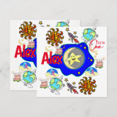 peuters eerste baby verjaardagsuitnodiging kaart (Voorkant / Achterkant)