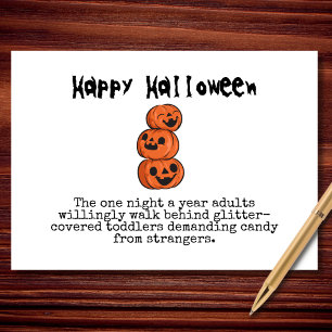 Peuters Gratis Snoep Grappige Halloween Kaart