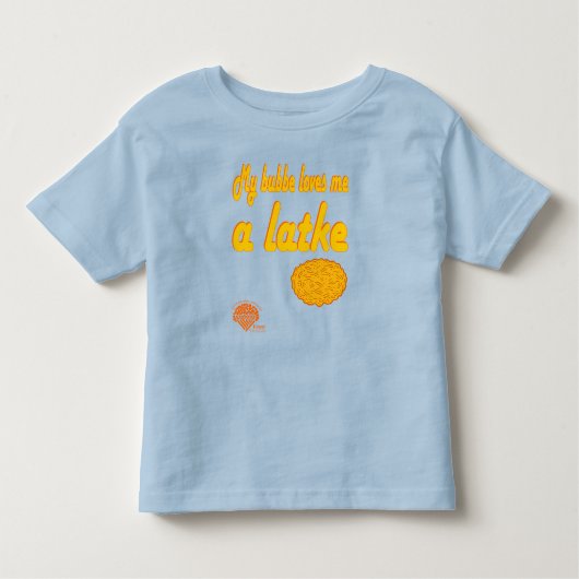 Peuters Hanukkah-shirt - "Bubbe houdt van me een l Kinder Shirts (Voorkant)
