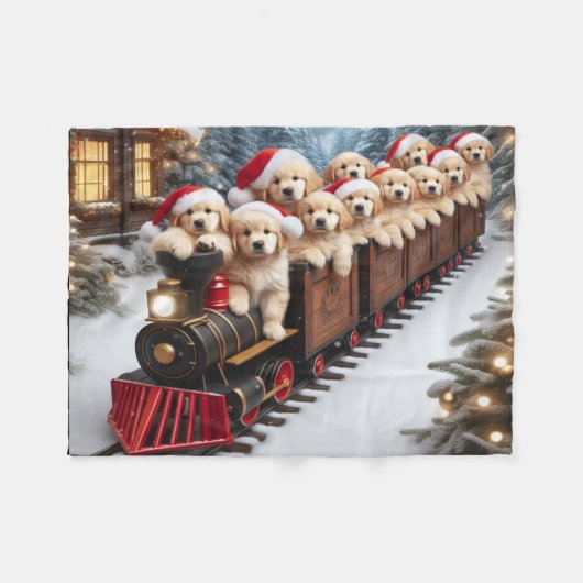 Peuters Kerstdeken Fleece Deken (Voorkant (Horizontaal))