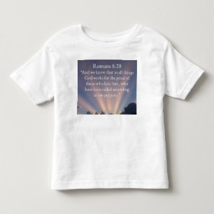 Peuter's Romans 8:28 Bijbeltekst T-shirt