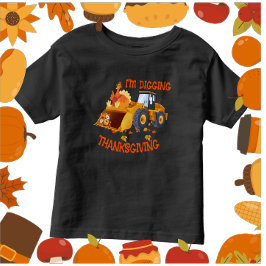 Peuters Tractor Turkije Ik graaf Thanksgiving Kinder Shirts