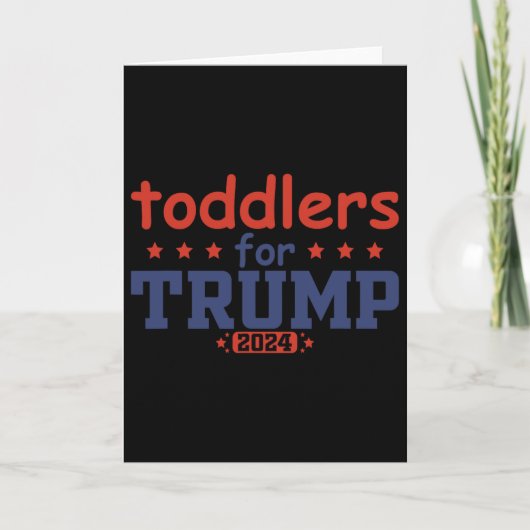 Peuters Voor Trump Kinderen Trump 2025 Grappige Tr Kaart (Voorkant)