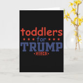 Peuters Voor Trump Kinderen Trump 2025 Grappige Tr Kaart (Gele Bloem)