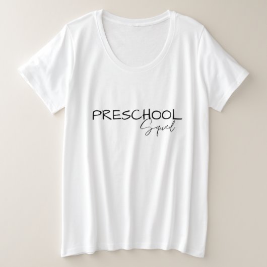 Peuterschool GRADE Squad jongens Meisjes leraar B2 Grote Maat T-shirt (Design voorkant)
