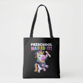 Peuterschool Nailed It Unicorn Afstudeerdop Tote Bag (Voorkant)