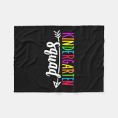 Peuterschool Squad T-shirt Teacher Terug naar scho Fleece Deken (Voorkant (Horizontaal))