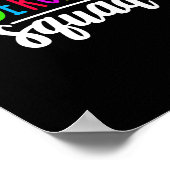 Peuterschool Squad T-shirt Teacher Terug naar scho Poster (Hoek)