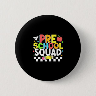 Peuterspeelgroep gelukkige eerste schooldag kinder ronde button 5,7 cm