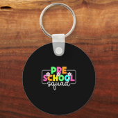 Peuterspeelgroep terug naar school leraren student sleutelhanger (Voorkant)