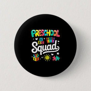 Peuterspeelgroep weer naar school schattige coole  ronde button 5,7 cm