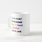 peuterspeelzaalwerker, geweldig koffiemok (Voorkant links)