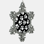 peuterversiering voor paaipapier tin sneeuwvlok ornament (Links)