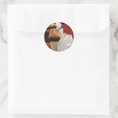 Pew Bows Ronde Sticker (Tas)