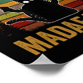 Pew Madafakas Pew Pistolen Funny Black Cat Retro V Poster (Hoek)