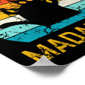 Pew Madafakas Pew Pistolen Funny Black Cat Retro V Poster (Hoek)