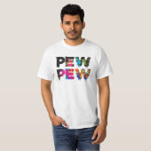 Pew Pew - Funny Paintball T-shirt (Voorkant volledig)