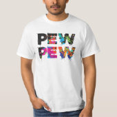 Pew Pew - Funny Paintball T-shirt (Voorkant)