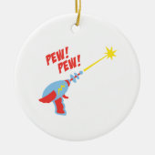 Pew. Pew. Keramisch Ornament (Voorkant)