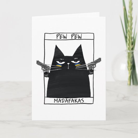 Pew Pew Madafakas Bedankkaart (Voorkant)