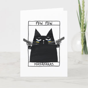 Pew Pew Madafakas Bedankkaart