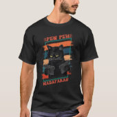 Pew Pew Madafakas Black Cat Met Pistolen T-shirt (Voorkant)