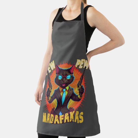 Pew Pew Madafakas Black Cat Schort (Insitu)