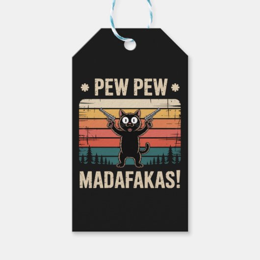 Pew Pew Madafakas Cadeaulabel (Voorkant)
