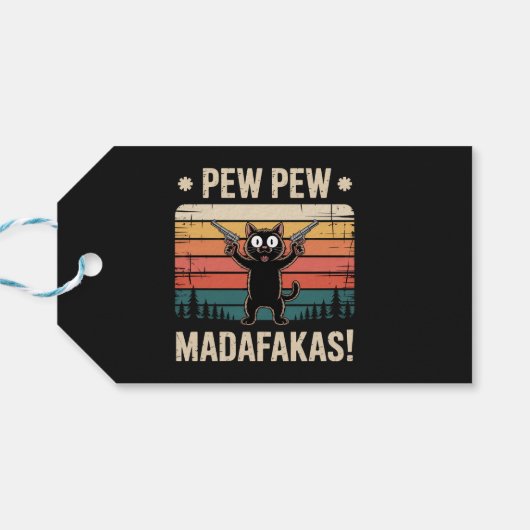 Pew Pew Madafakas Cadeaulabel (Achterkant Horizontaal)