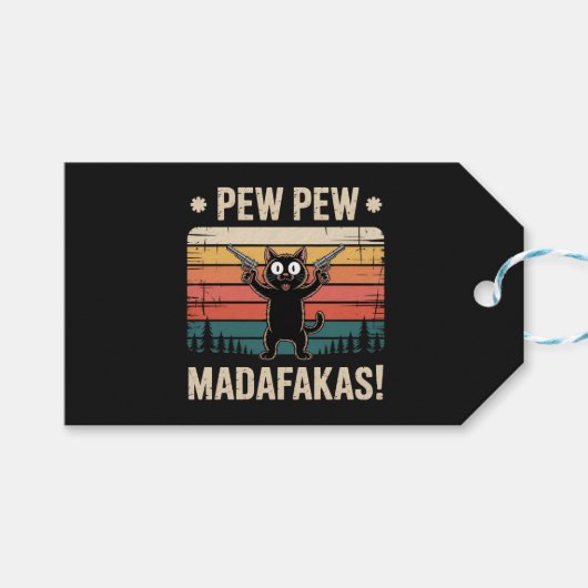 Pew Pew Madafakas Cadeaulabel (Voorkant (Horizontaal))