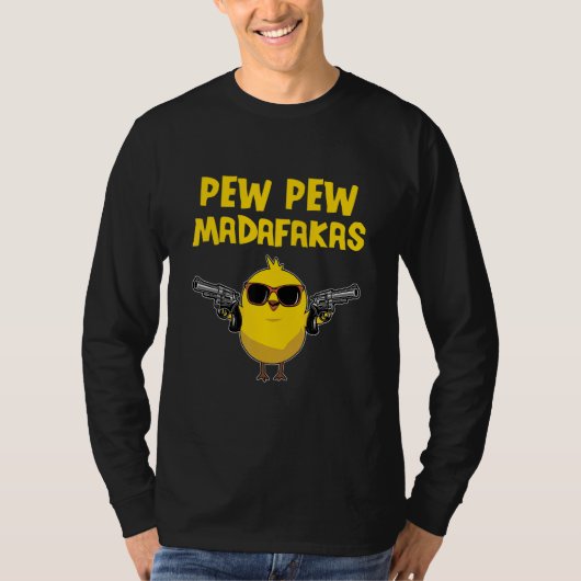 Pew Pew Madafakas Comic Chick T-shirt (Voorkant)