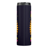 Pew Pew Madafakas Cool Cat met stijl en pistolen Thermosbeker (Achterkant)