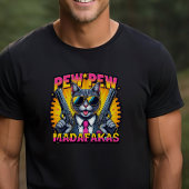 Pew Pew Madafakas Cool Cat met stijl en pistolen Trui