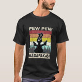 Pew Pew Madafakas Crazy Dog  Funny Dog Fun T-shirt (Voorkant)