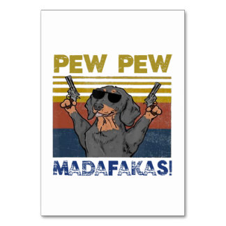 Pew Pew Madafakas Dachshund Kaart
